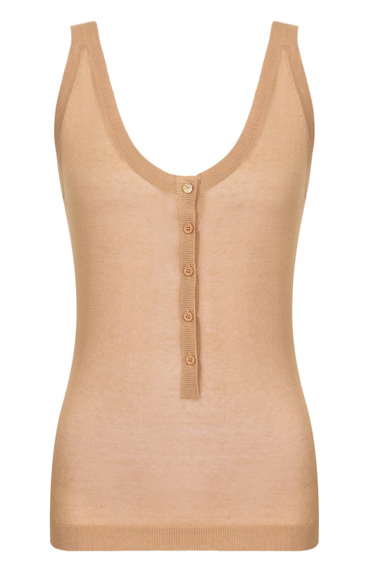 Хлопковый топ Elie Saab T0269/CK017 Бежевый T0269/CK017