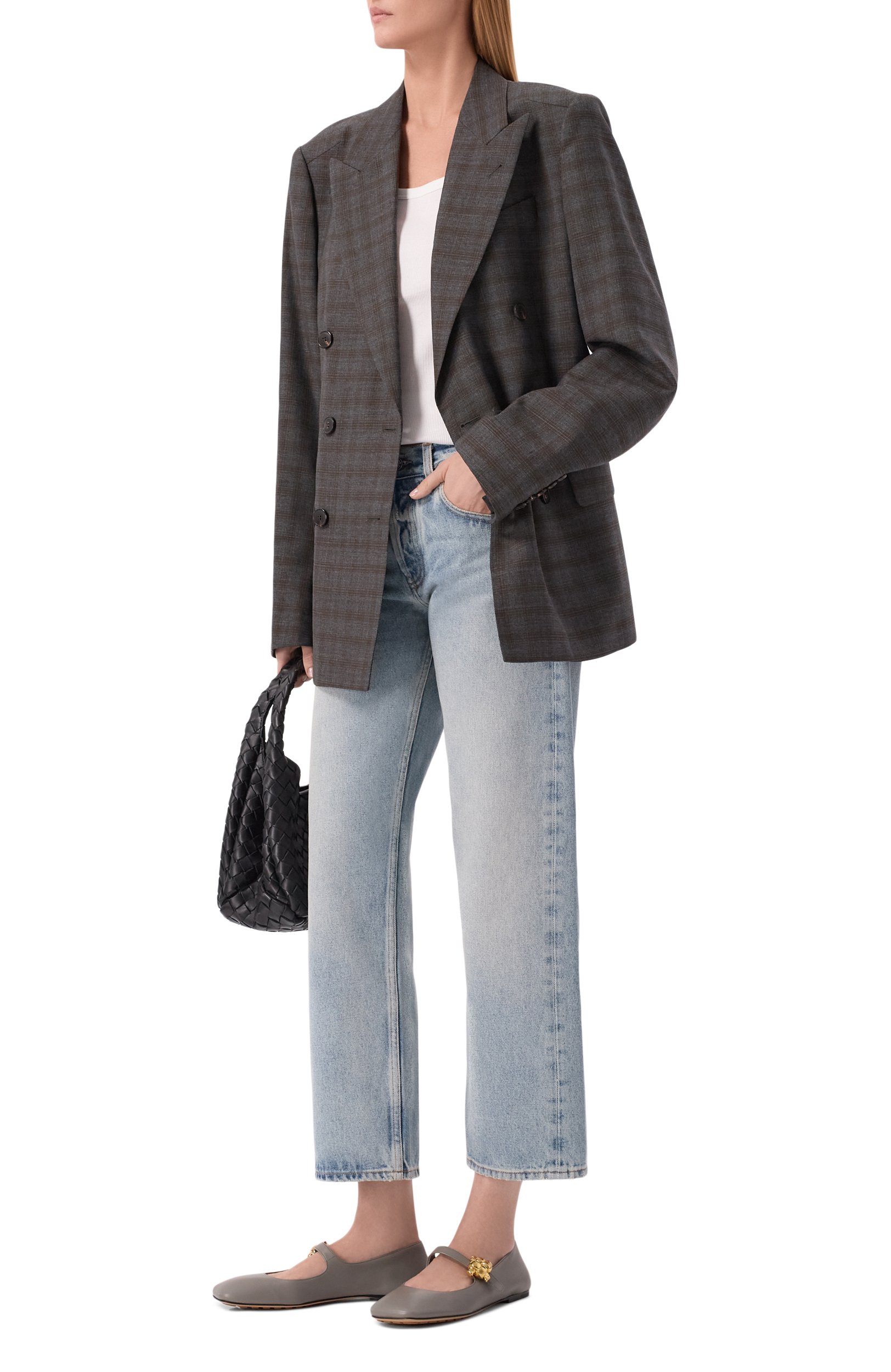 Кожаные балетки charlotte mary-jane BOTTEGA VENETA, арт. 876223/VBSD0_001, фото 3