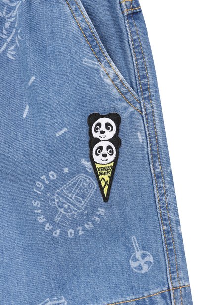 Джинсовые шорты KENZO голубого цвета по цене 16200 руб., арт. K61646, фото 3 Джинсовые шорты KENZO, арт. K61646, фото 3