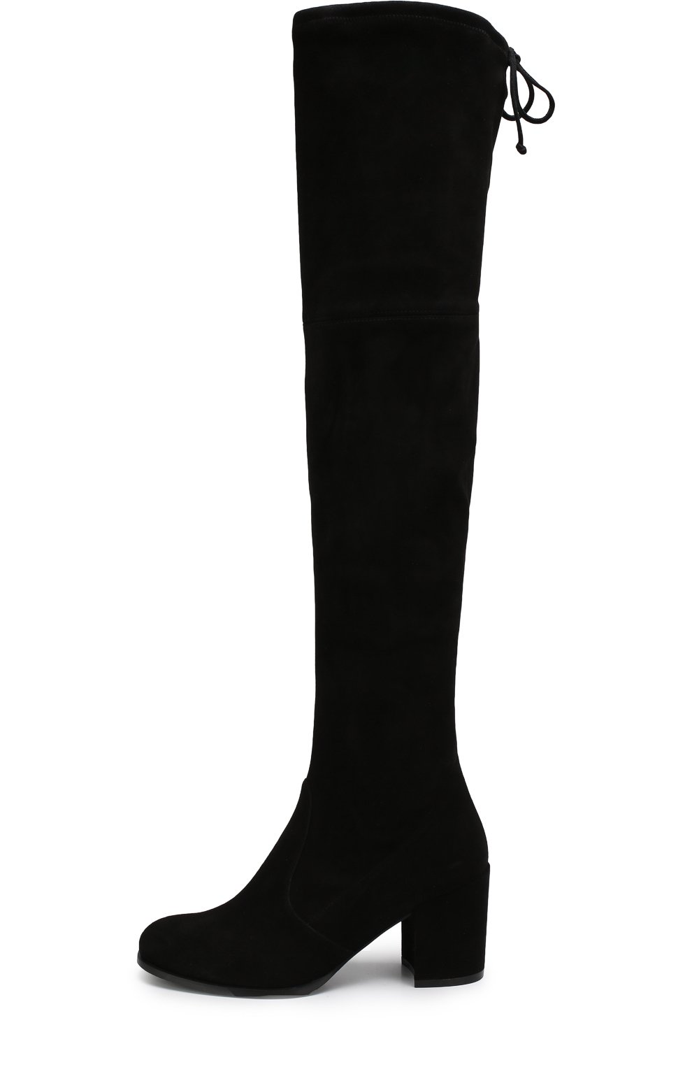 Замшевые ботфорты на устойчивом каблуке STUART WEITZMAN, арт. YL99100, фото 3