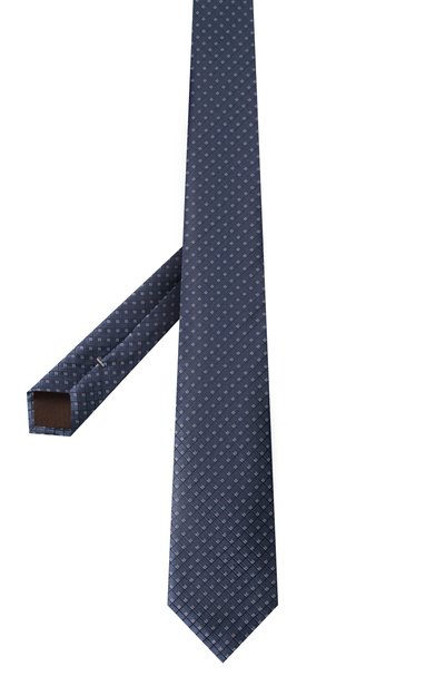 Шелковый галстук CANALI синего цвета по цене 21450 руб., арт. 18/HJ04707, фото 3 Шелковый галстук CANALI, арт. 18/HJ04707, фото 3