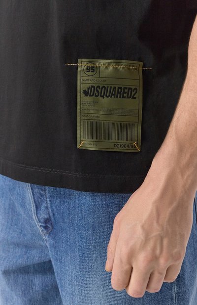 Хлопковая футболка DSQUARED2, арт. S74GD1406/S23009, фото 5