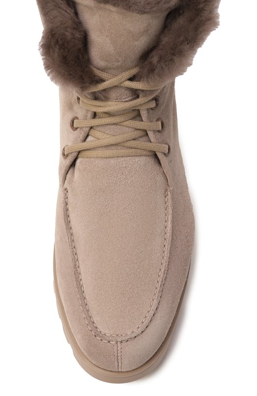 Замшевые ботинки Santoni WTDG71048TGRAPFR Бежевый  WTDG71048TGRAPFR Фото 6