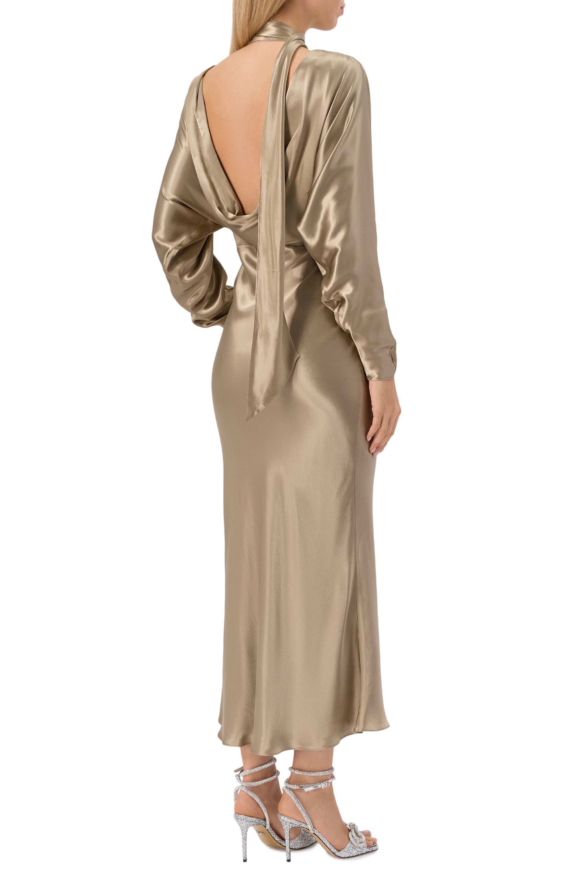 Атласное платье THE ANDAMANE, арт. T180139A/TNV127, фото 4