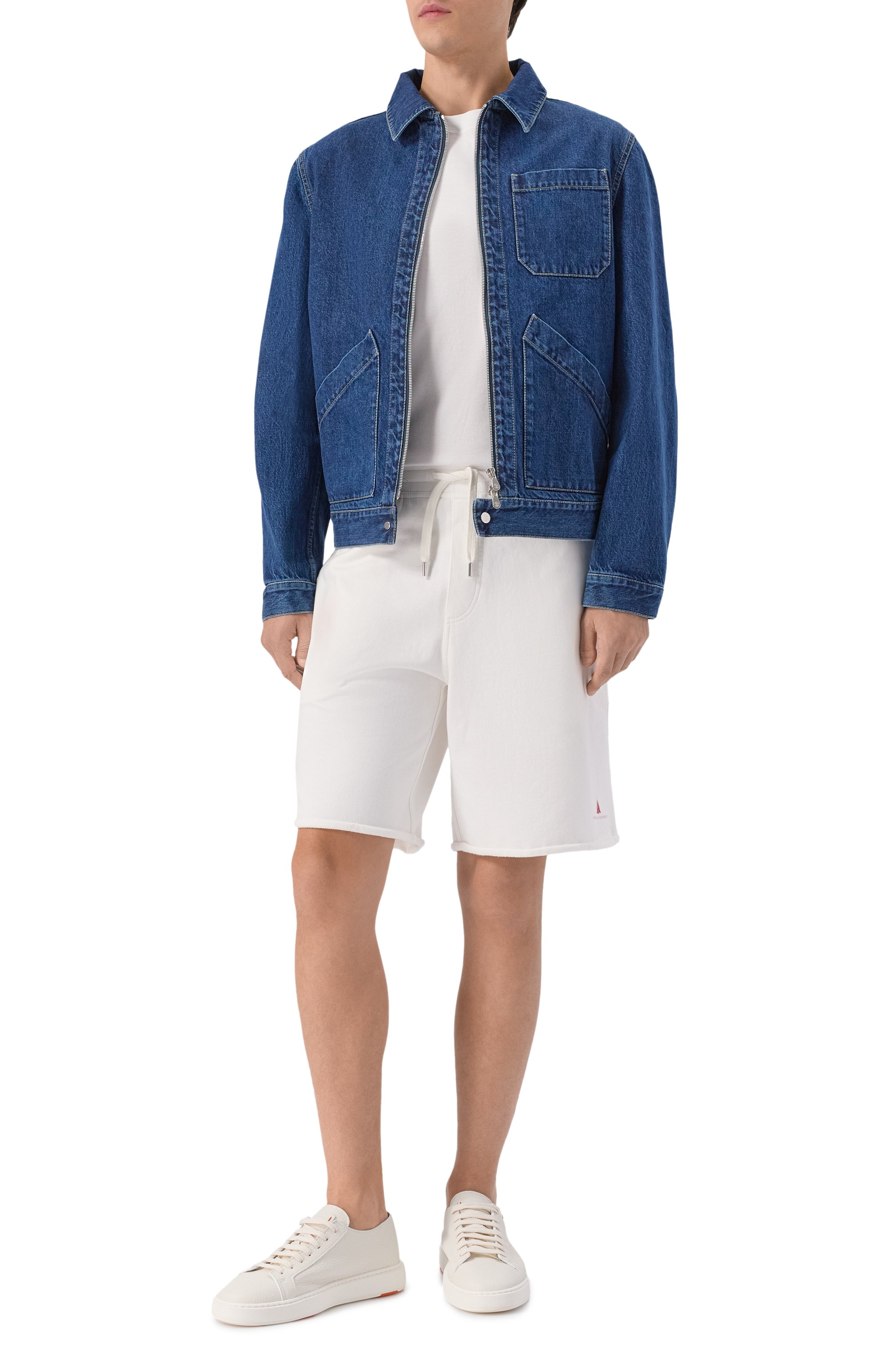 Хлопковые шорты BRUNELLO CUCINELLI, арт. MP8633238G, фото 2