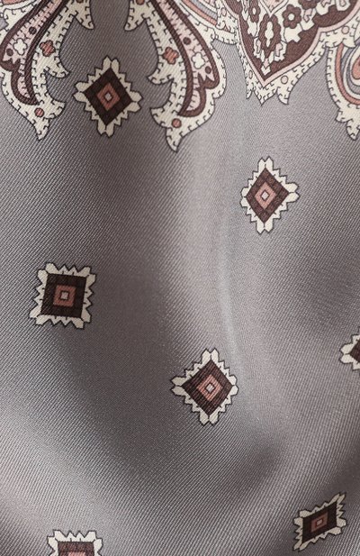Шелковый платок BRIONI серого цвета по цене 16800 руб., арт. 071D00/P942C, фото 2 Шелковый платок BRIONI, арт. 071D00/P942C, фото 2