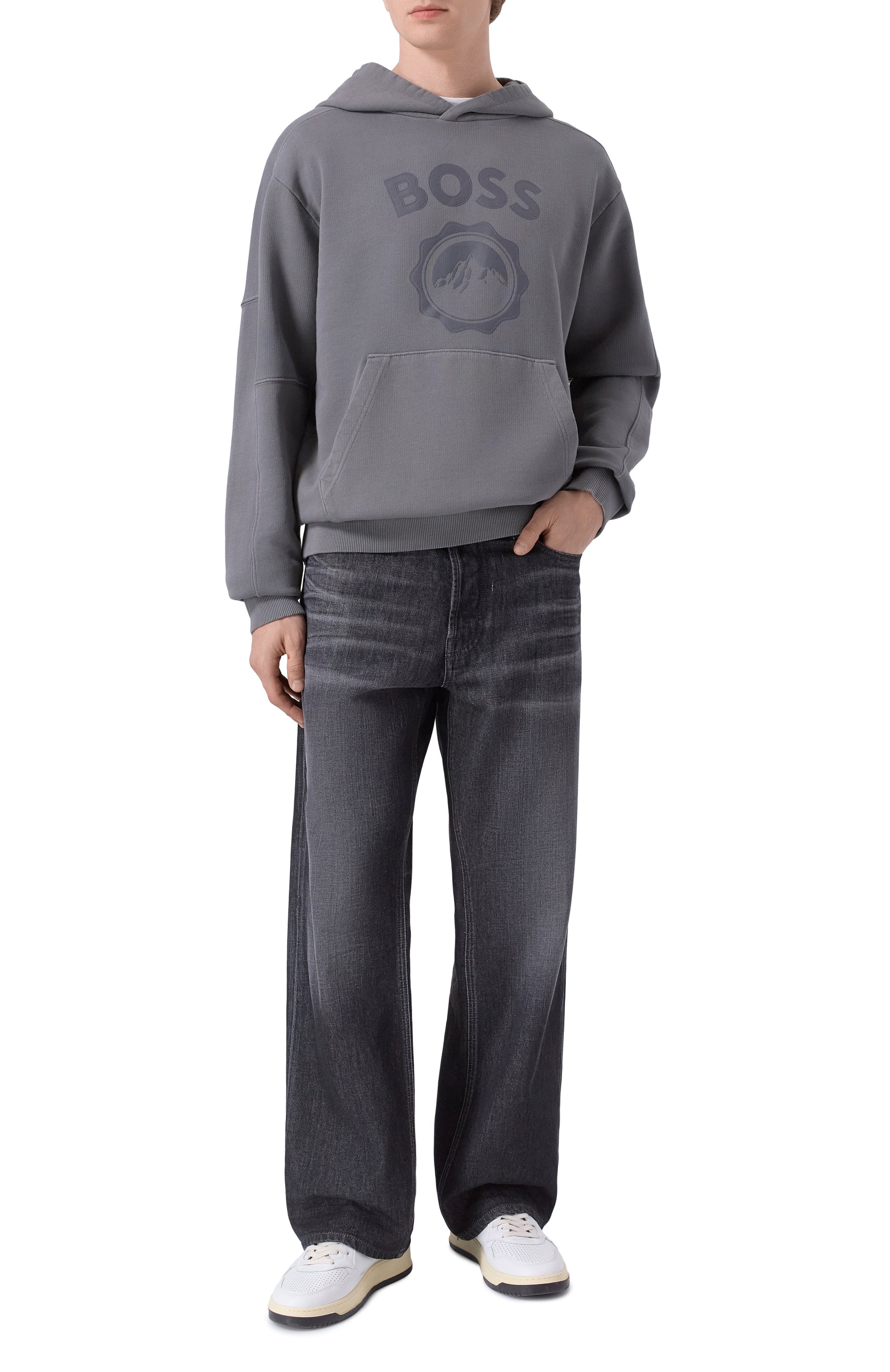 Хлопковое худи BOSS ORANGE, арт. 50547692, фото 2