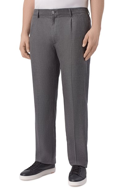 Брюки из шерсти и льна STEFANO RICCI, арт. M1T610001D/B127HA, фото 3