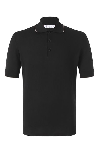 Мужская хлопковое поло BRUNELLO CUCINELLI, арт. M29805205