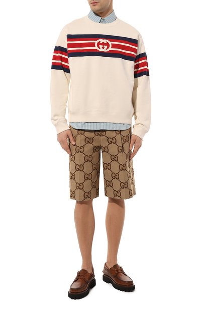 Хлопковые шорты GUCCI, арт. 673181 ZAHT6, фото 2