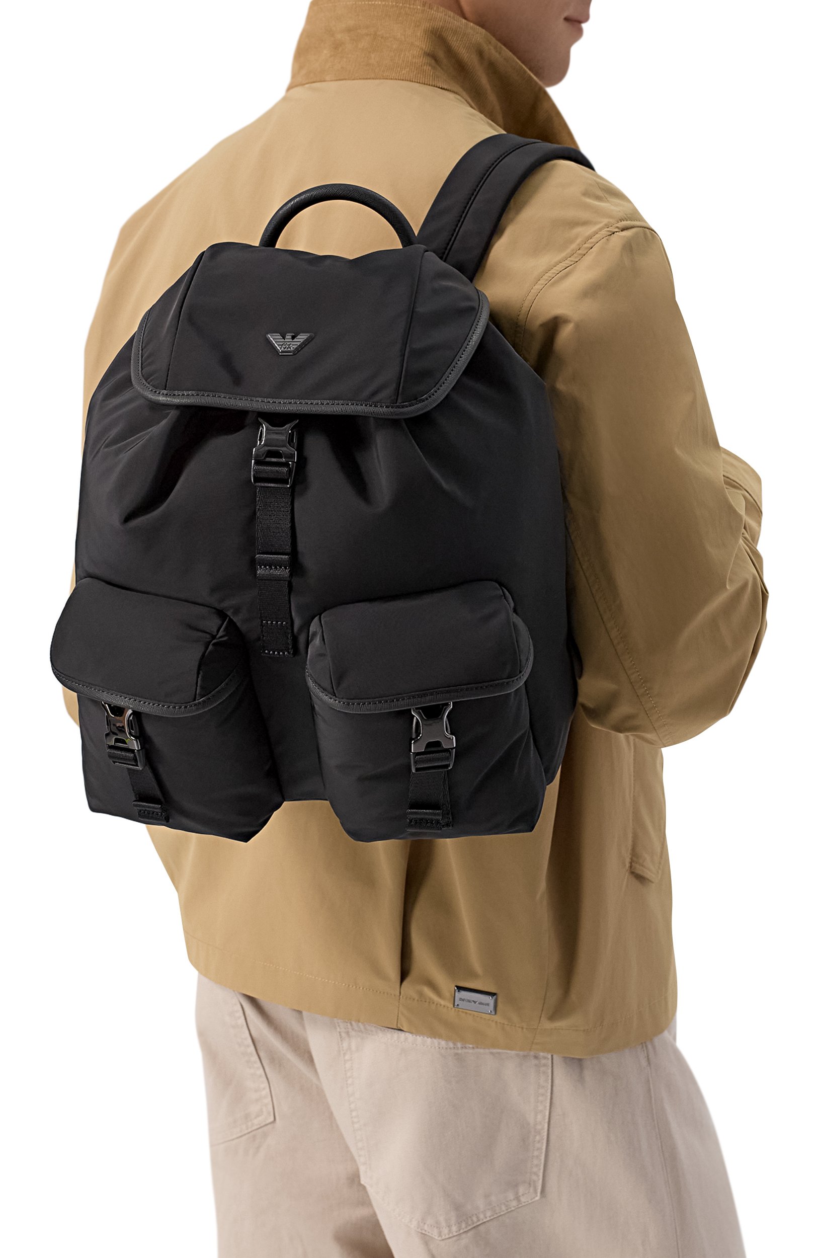 Рюкзак EMPORIO ARMANI черного цвета по цене 49950 руб., арт. EM004503/AF28784, фото 2 Рюкзак EMPORIO ARMANI, арт. EM004503/AF28784, фото 2