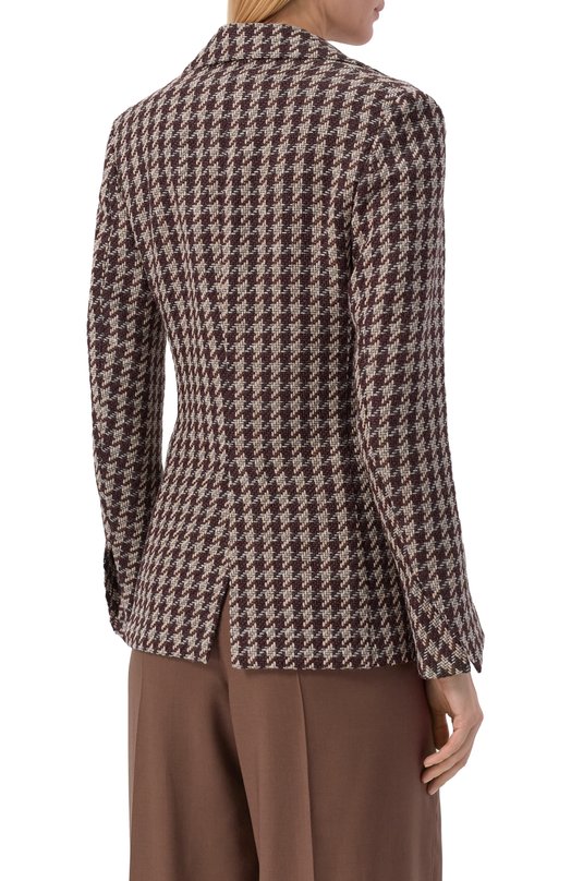 Жакет из шерсти и хлопка MVST SDG200/S0732813 Коричневый  SDG200/S0732813 Фото 4