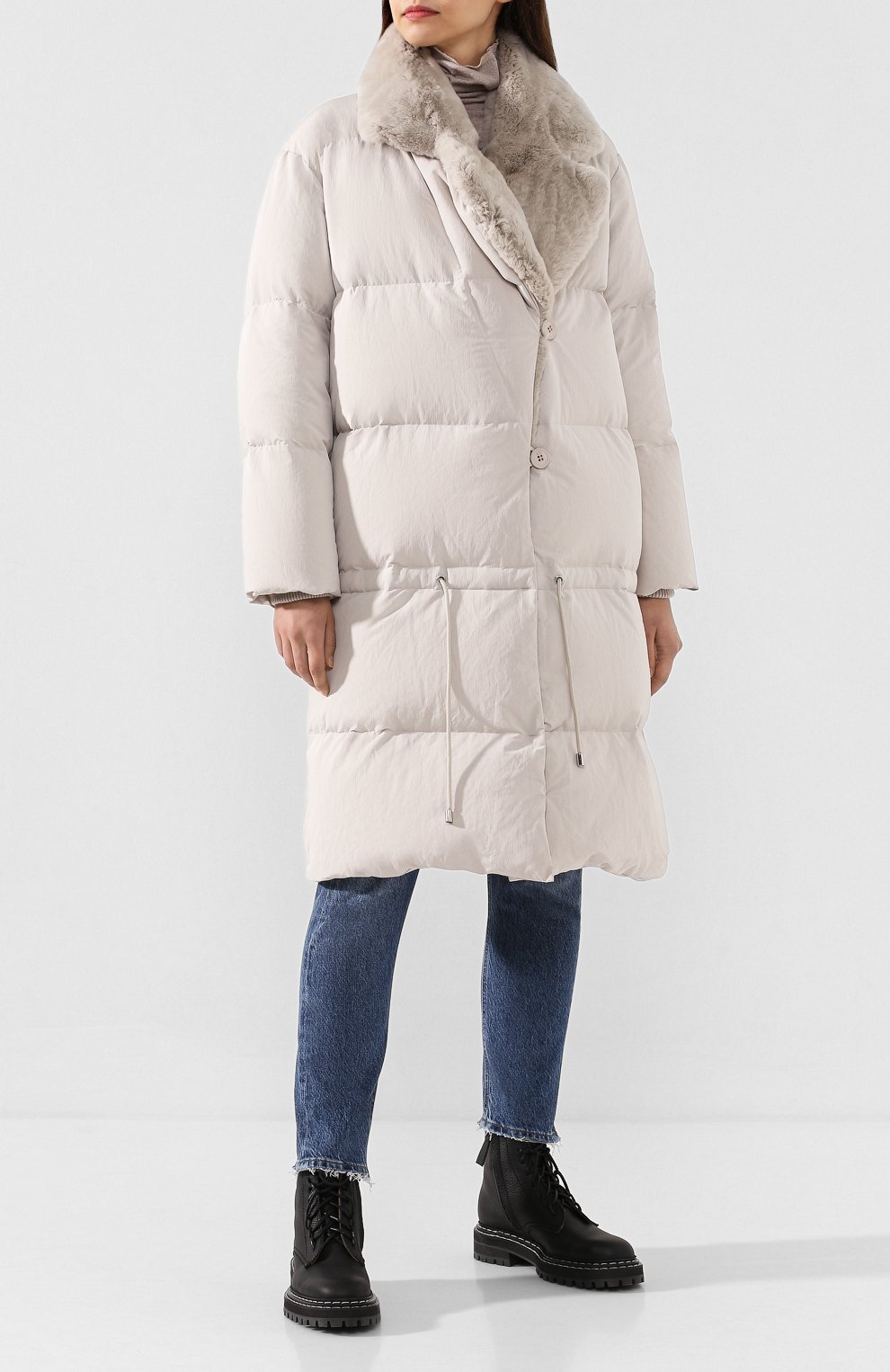 Пуховик с меховой отделкой ADD, арт. WAW881, фото 2