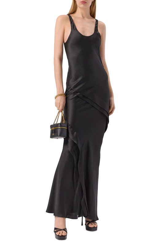 Лакированные босоножки Debbie 110 Saint Laurent 820579/1TV00 Чёрный  820579/1TV00 Фото 3