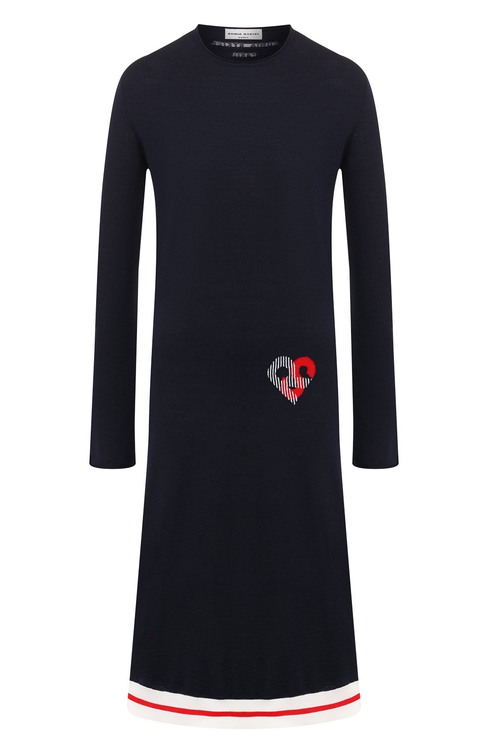 Шерстяное платье SONIA RYKIEL синего цвета по цене 78600 руб., арт. 13152421-PA, фото 1 Шерстяное платье SONIA RYKIEL, арт. 13152421-PA, фото 1
