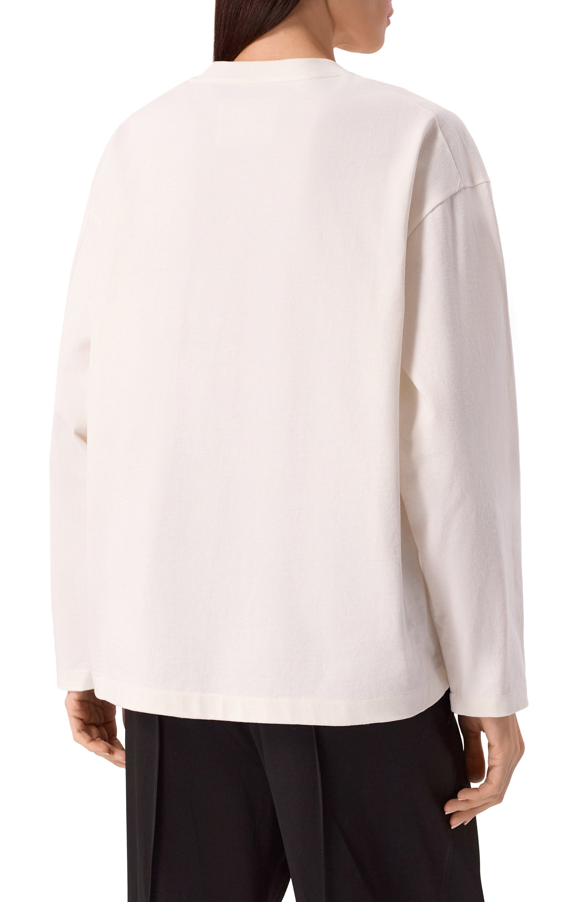 Хлопковый лонгслив JIL SANDER, арт. J03GC0136/J45148, фото 4