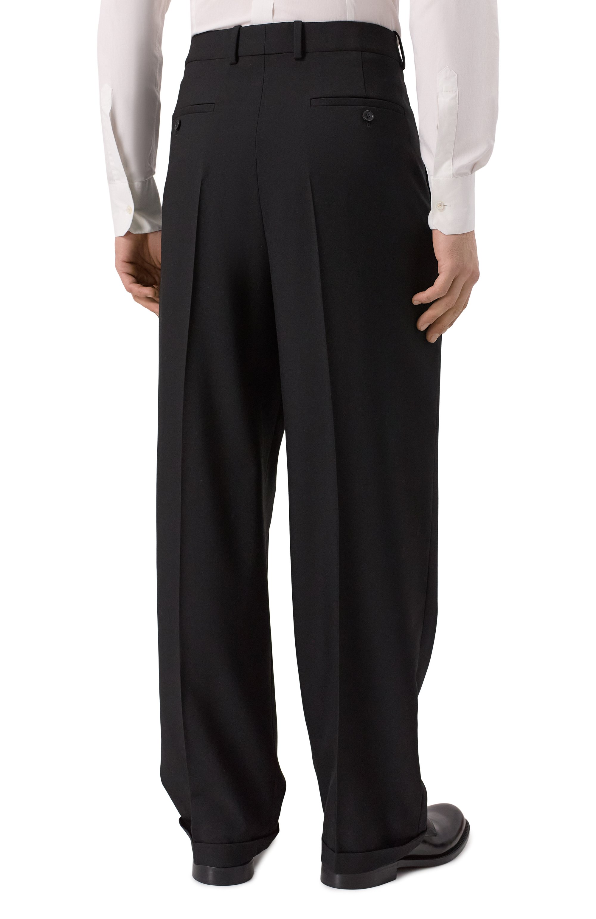 Шерстяные брюки SAINT LAURENT, арт. 796137/Y1J22, фото 4