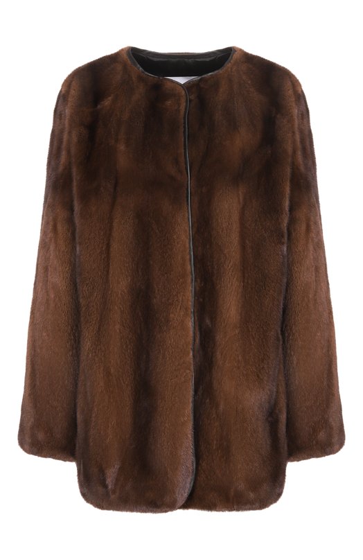 Шуба из норки Giulia Gurman 221DB44 Коричневый 221DB44