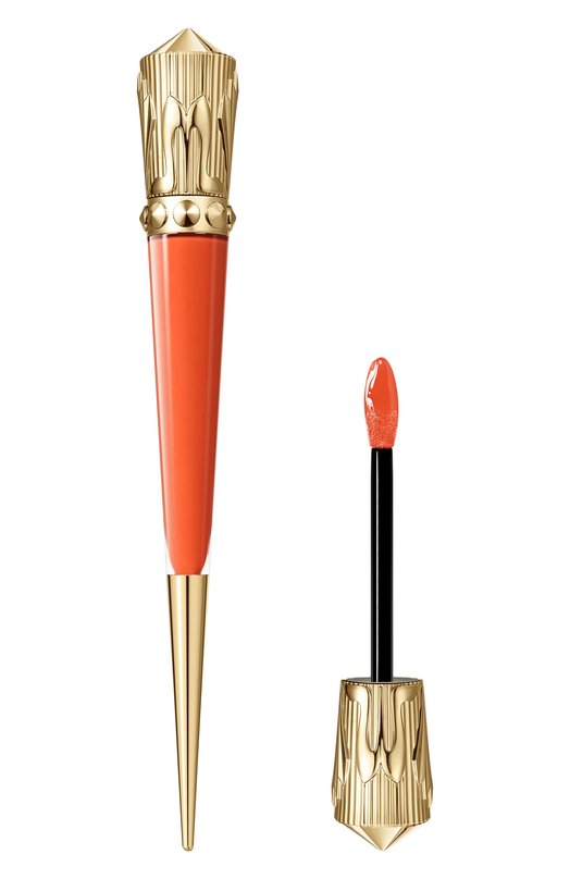 фото Блеск для губ rouge stiletto vinyl gloss, оттенок torrid peach 530v christian louboutin