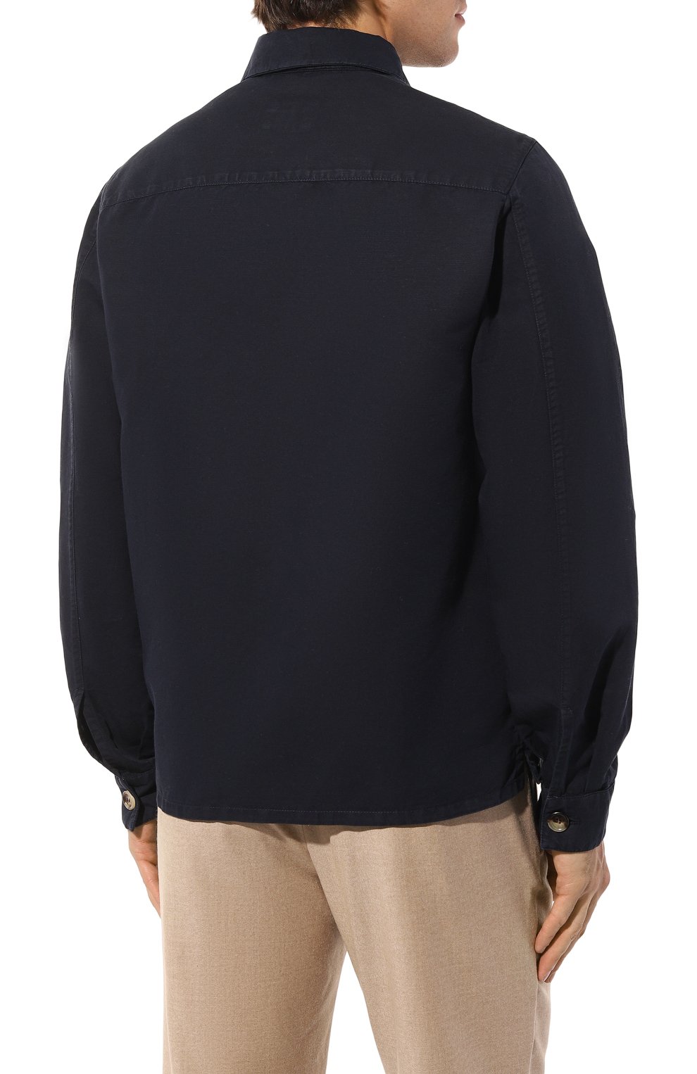 Куртка-рубашка изо льна и хлопка BRUNELLO CUCINELLI, арт. M291DB6220, фото 4