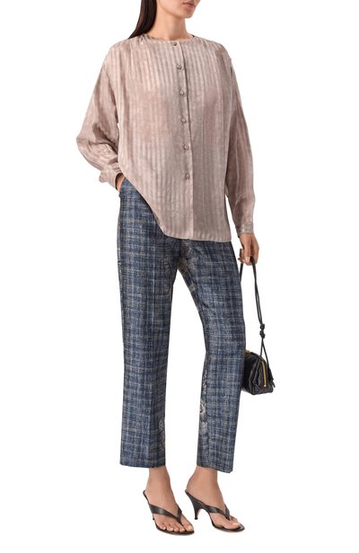 Брюки GIORGIO ARMANI синего цвета по цене 229500 руб., арт. GW003474/TE22828, фото 2 Брюки GIORGIO ARMANI, арт. GW003474/TE22828, фото 2