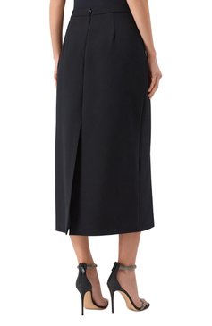 Женская юбка ELIE SAAB черного цвета, арт. SK126 | Фото 4 (Материал сплава: Проставлено; Материал подклада: Синтетический материал; Материал внешний: Шерсть, Синтетический материал; Драгоценные камни: Проставлено; Длина Ж (юбки, платья, шорты): Миди; Кросс-КТ: костюм; Стили: Романтичный)