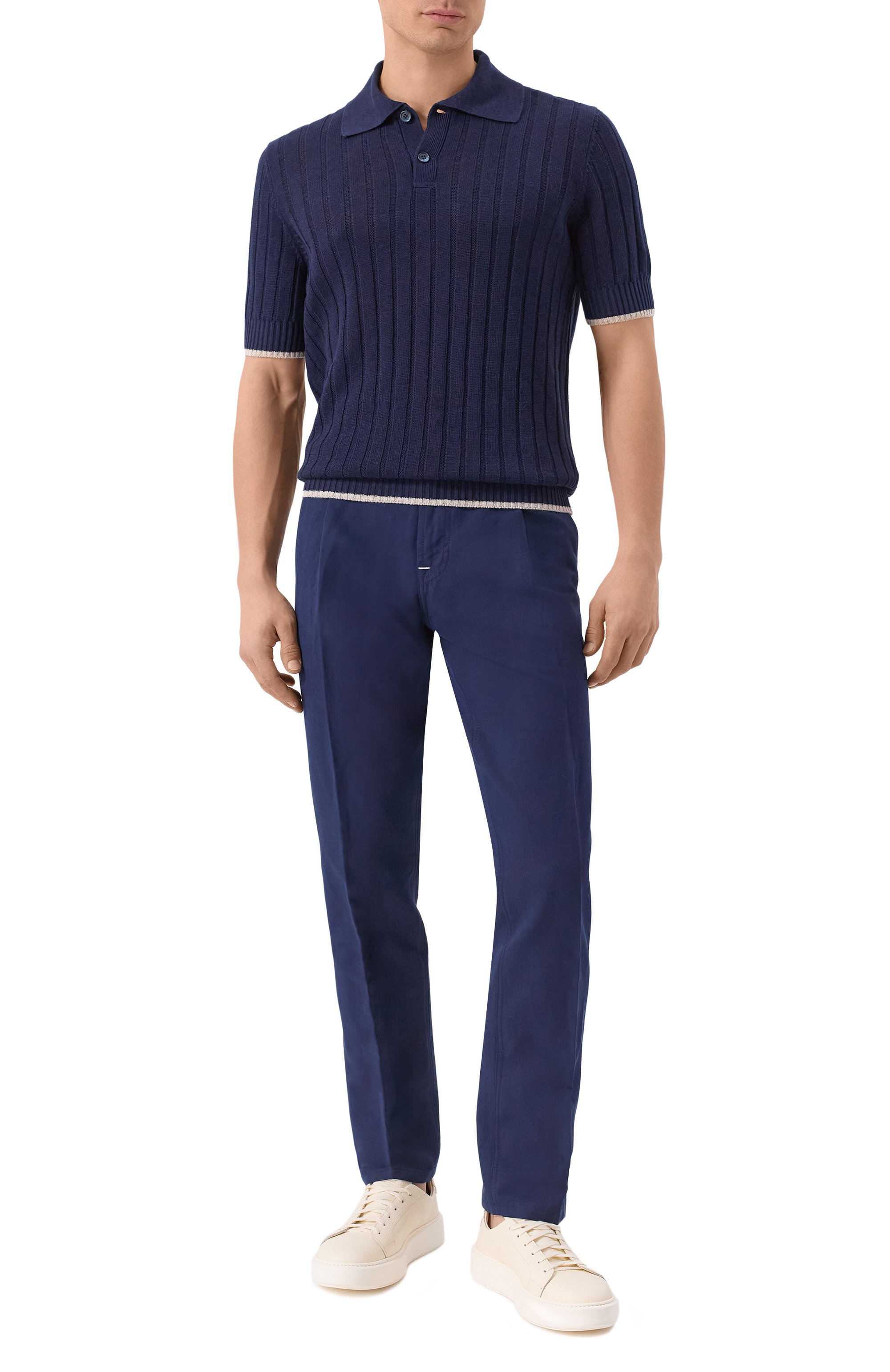 Брюки из хлопка и льна STEFANO RICCI, арт. MFT41B2110/BN2942, фото 2