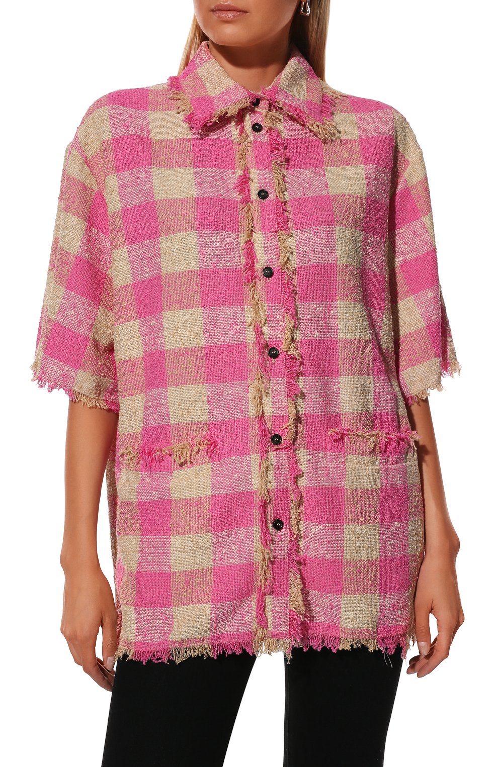 Хлопковая рубашка MSGM, арт. 3242MDE115 227300, фото 3