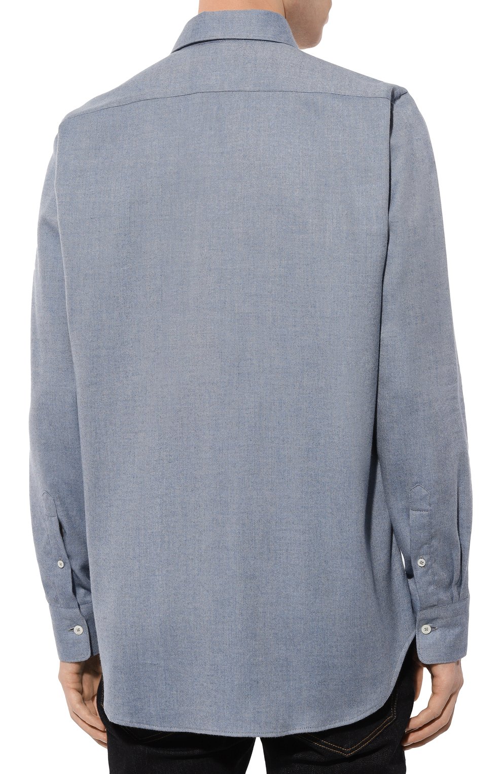 Рубашка из хлопка и лиоцелла CANALI, арт. CSL70B1/GL03355, фото 4