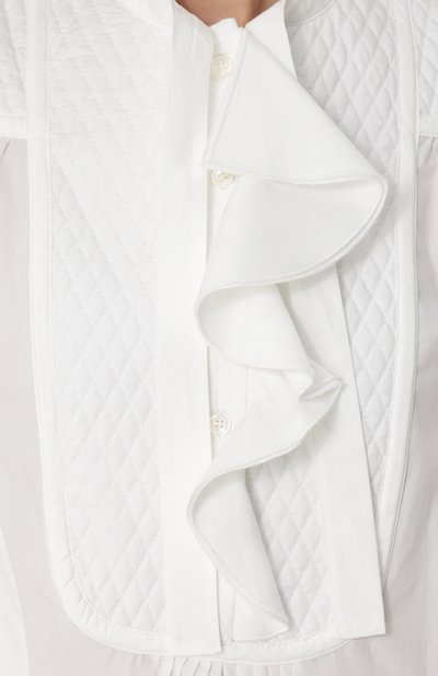 Хлопковое платье свободного кроя с оборками MONCLER, арт. C1-093-68100-00-549CG, фото 5