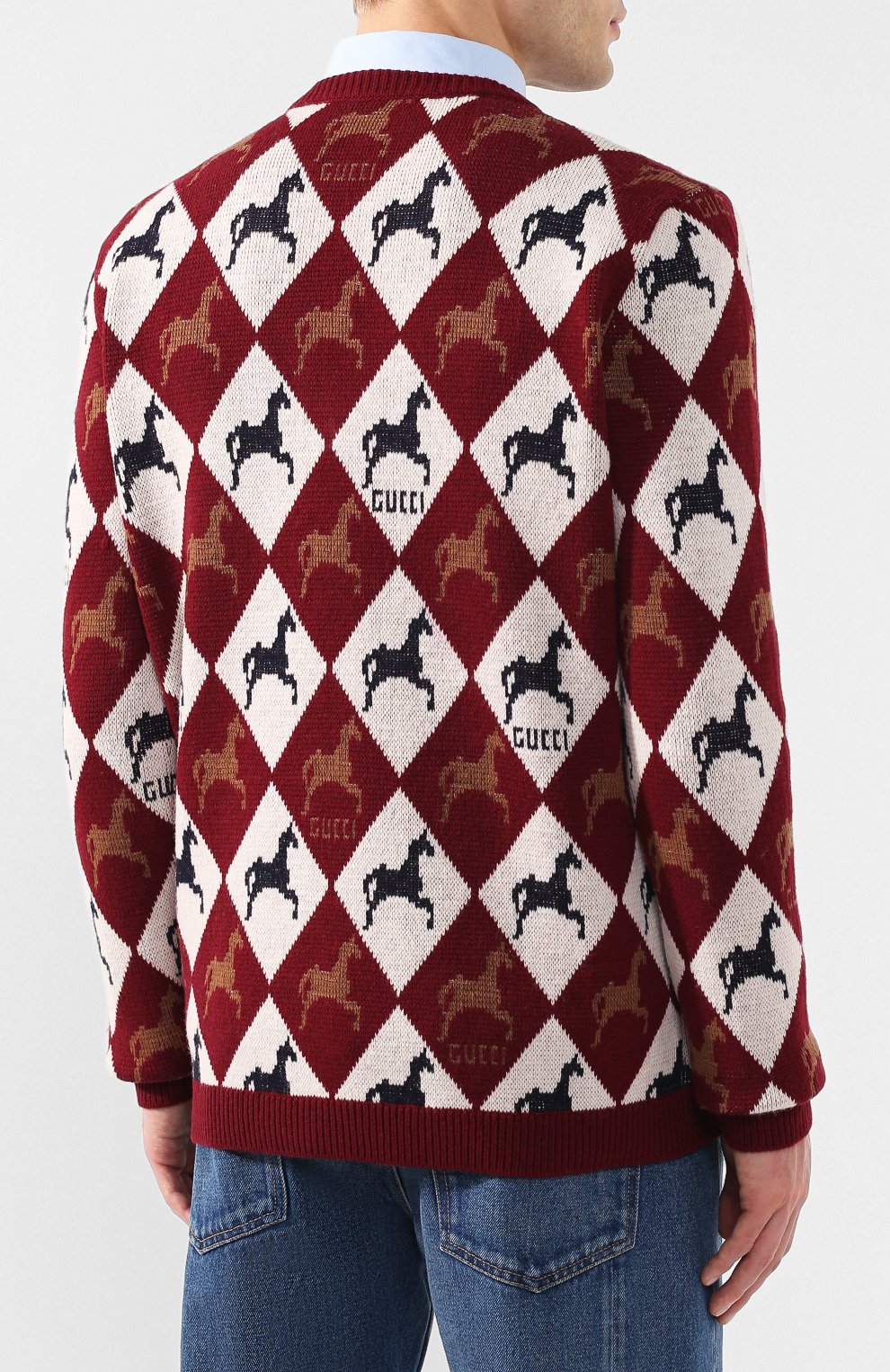 Шерстяной пуловер GUCCI, арт. 545755/XKAD4, фото 4