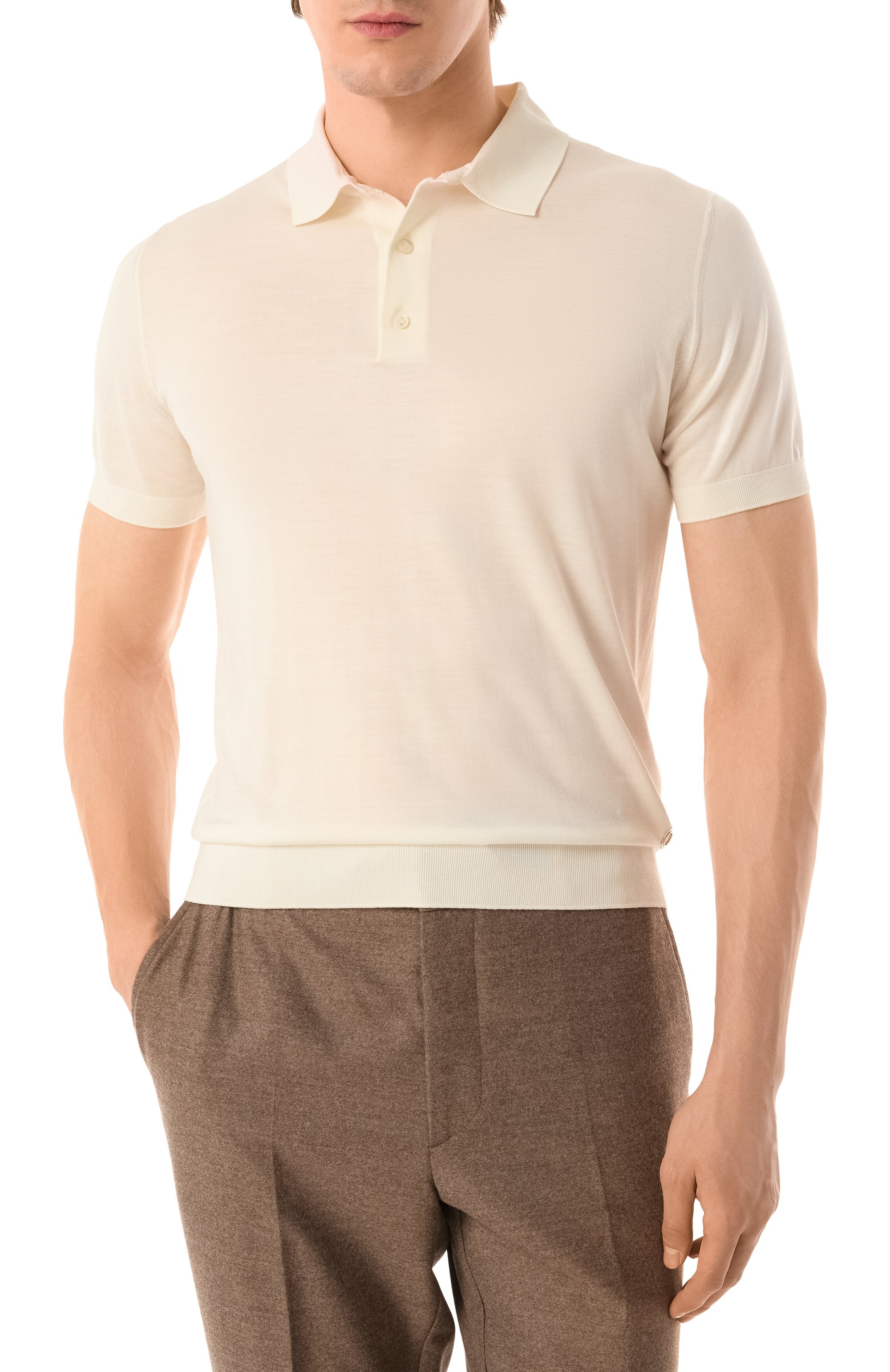 Поло из шерсти и кашеми�ра STEFANO RICCI, арт. W505506P13/W25150, фото 3