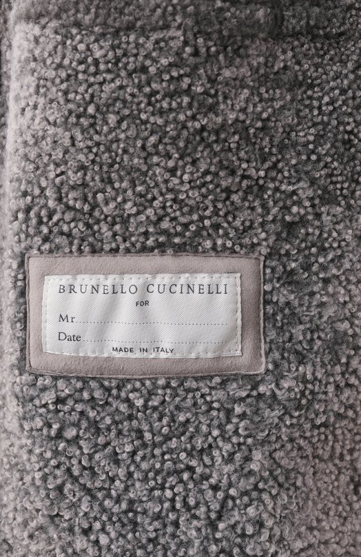 Дубленка из овчины Brunello Cucinelli MPMLV1952 Серый  MPMLV1952 Фото 7