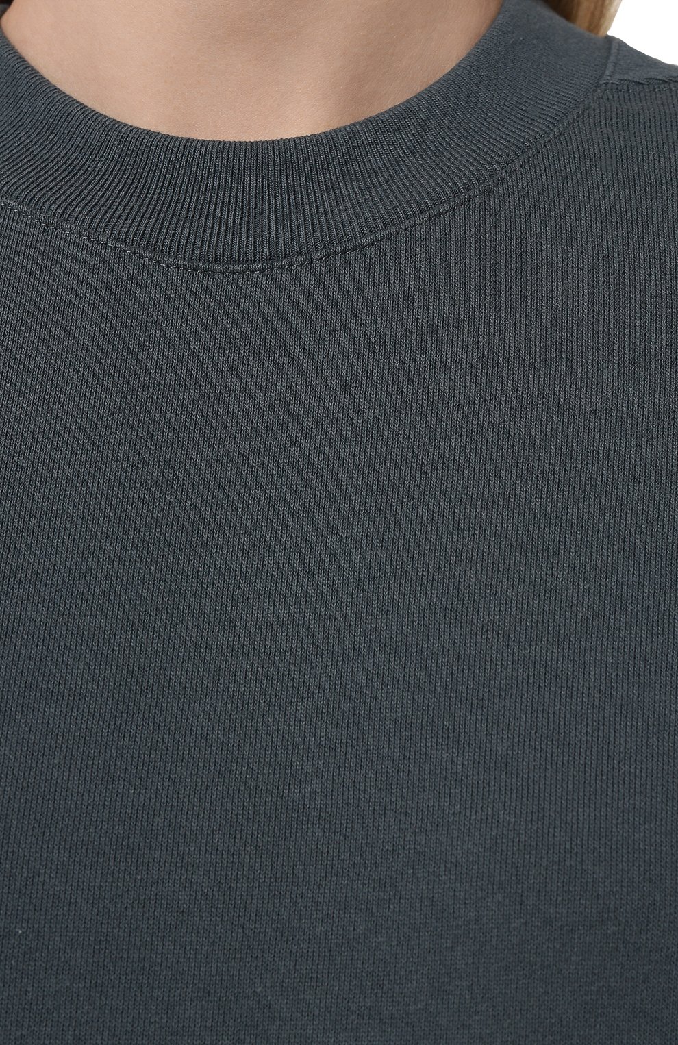 Хлопковая футболка JIL SANDER синего цвета по цене 46400 руб., арт. J40GC0105/J20039, фото 5 Хлопковая футболка JIL SANDER, арт. J40GC0105/J20039, фото 5