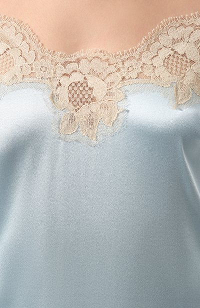 Сорочка из смеси шелка и хлопка DOLCE & GABBANA голубого цвета по цене 65350 руб., арт. 06A00T/FUAD8, фото 5 Сорочка из смеси шелка и хлопка DOLCE & GABBANA, арт. 06A00T/FUAD8, фото 5