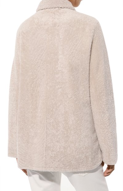 Двусторонняя шуба из овчины MANZONI24, арт. 24M1377-S23NY/, фото 4