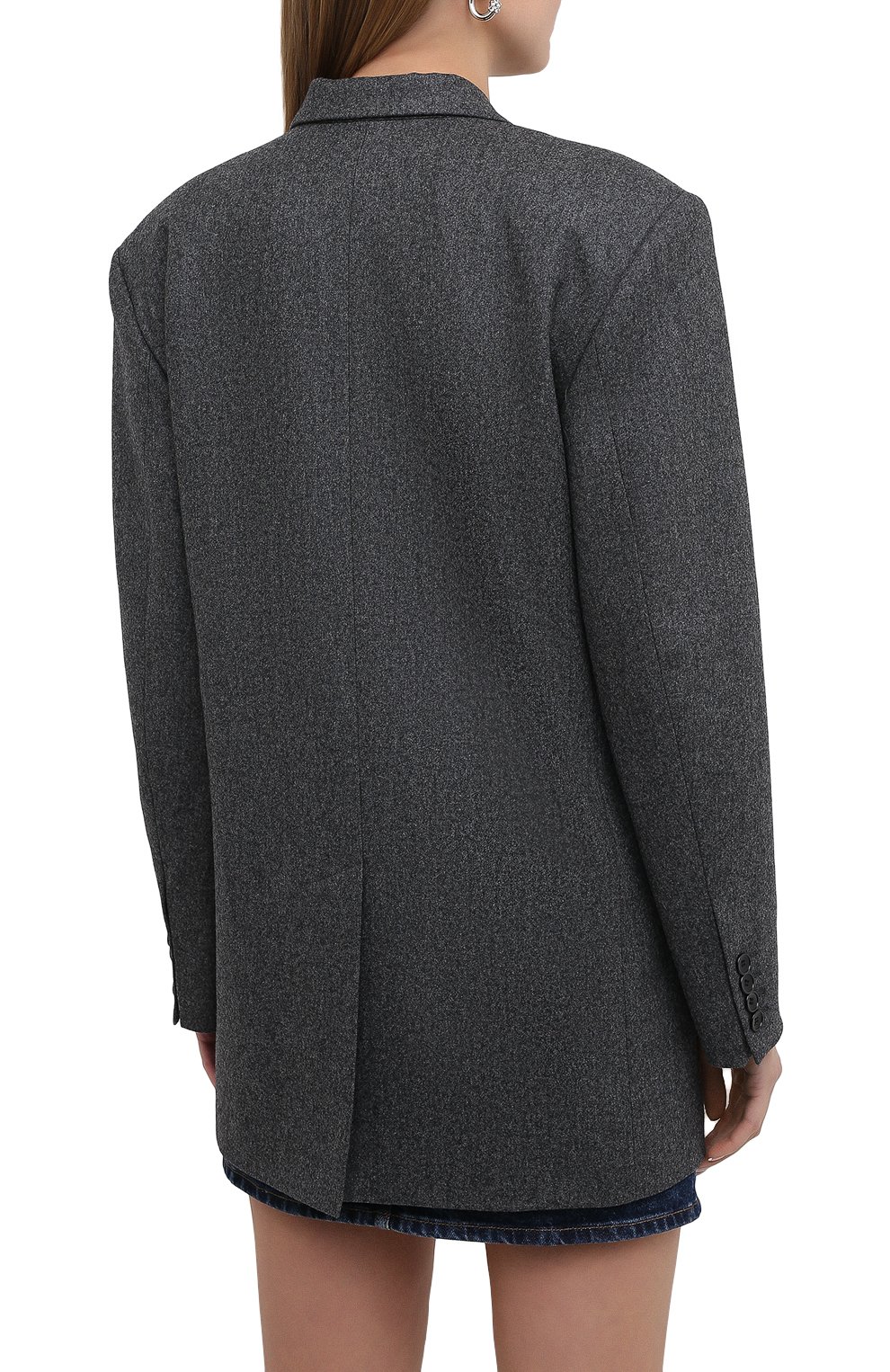 Шерстяной жакет ISABEL MARANT темно-серого цвета по цене 89950 руб., арт. VE1501-20H026I/0LADIMIA, фото 4 Шерстяной жакет ISABEL MARANT, арт. VE1501-20H026I/0LADIMIA, фото 4