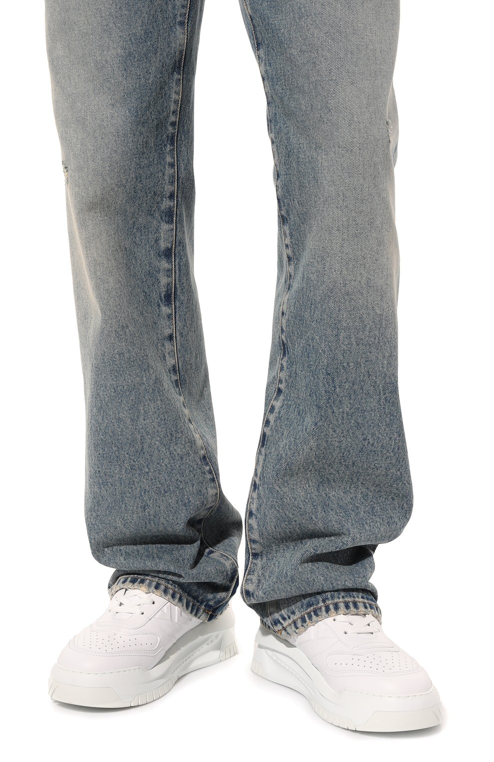 Кожаные кроссовки greca odissea VERSACE, арт. 1008124/1A05873, фото 3