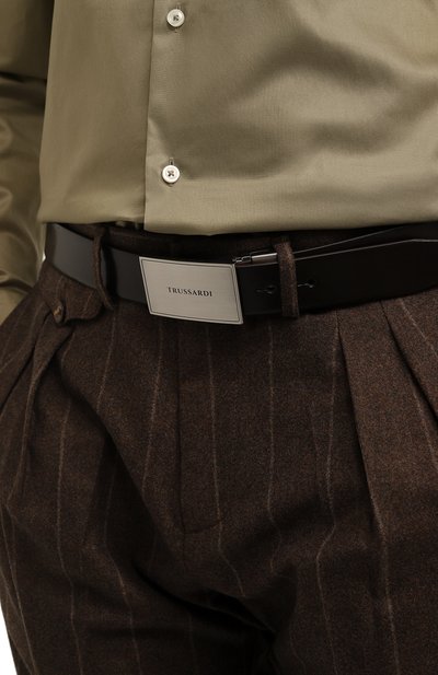 Двусторонний ремень TRUSSARDI светло-коричневого цвета по цене 7500 руб., арт. 71L00190-9Y099999, фото 2 Двусторонний ремень TRUSSARDI, арт. 71L00190-9Y099999, фото 2
