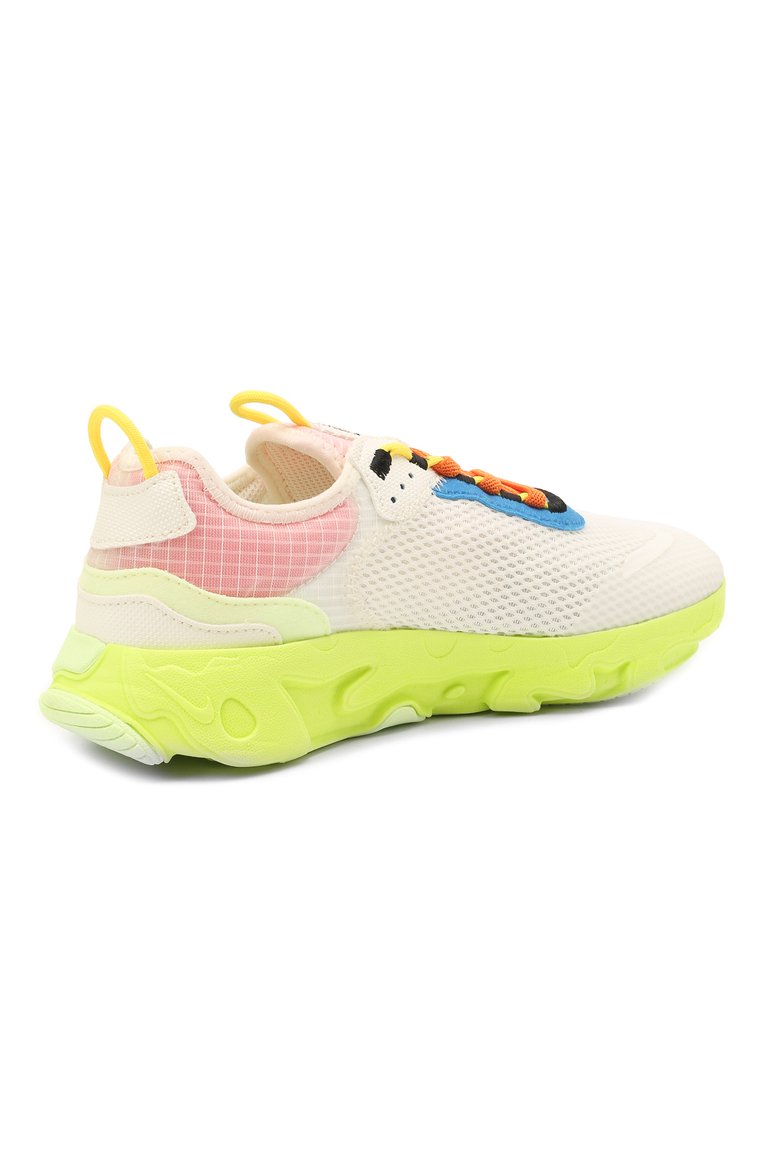 Детские кроссовки nike react live NIKE белого цвета, арт. CW1621-100 | Фото 3 (Материал внутренний: Текстиль; Материал внешний: Текстиль; Стили: Спорт; Региональные ограничения белый список (Axapta Mercury): RU; Нос: Не проставлено)