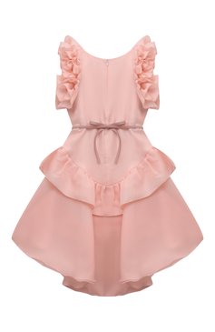 Детское платье BLUMARINE светло-розового цвета, арт. IA4062T3839 | Фото 2 (Материал внешний: Синтетический материал; Драгоценные камни: Проставлено; Материал подклада: Вискоза; Материал сплава: Проставлено; Девочки Кросс-КТ: Платье-одежда; Случай: Вечерний; Рукава: Без рукавов; Ростовка одежда: 6 лет | 116 см, 8 лет | 128 см, 10 - 11 лет | 140 - 146см, 12 лет | 152 см, 16 лет | 164 см)