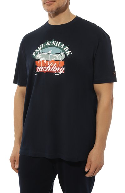 Хлопковая футболка PAUL&SHARK, арт. 13311668/3XL-6XL, фото 3