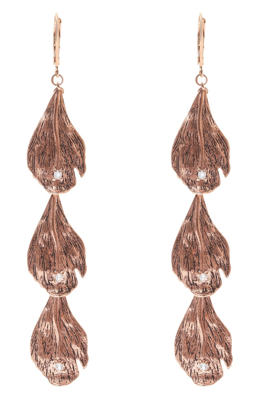 Серьги лепестки пиона MIDGARD PARIS, арт. 5781w, фото 1