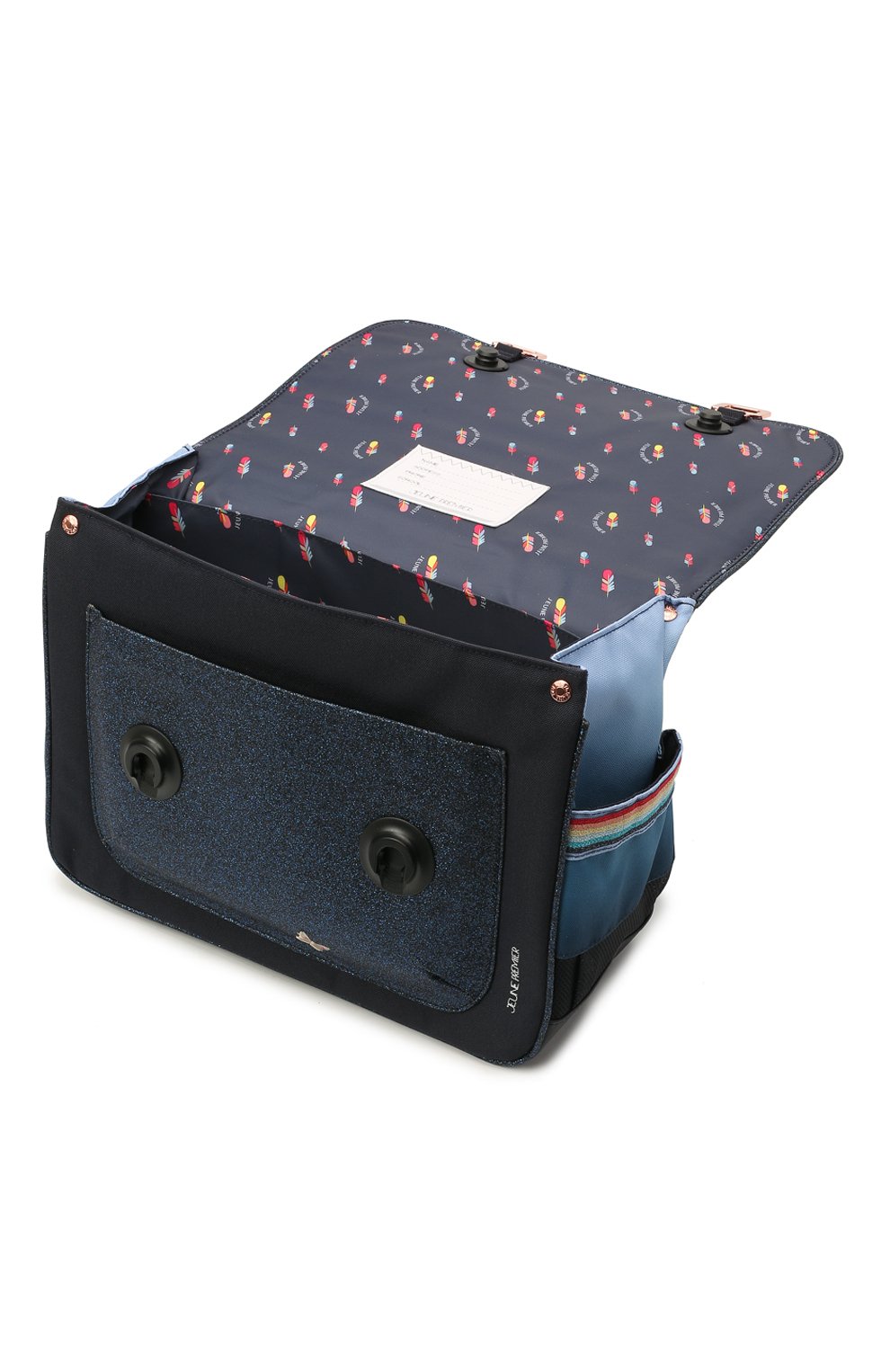 Портфель midi unicorn universe JEUNE PREMIER синего цвета по цене 19820 руб., арт. Itd21176, фото 3 Портфель midi unicorn universe JEUNE PREMIER, арт. Itd21176, фото 3