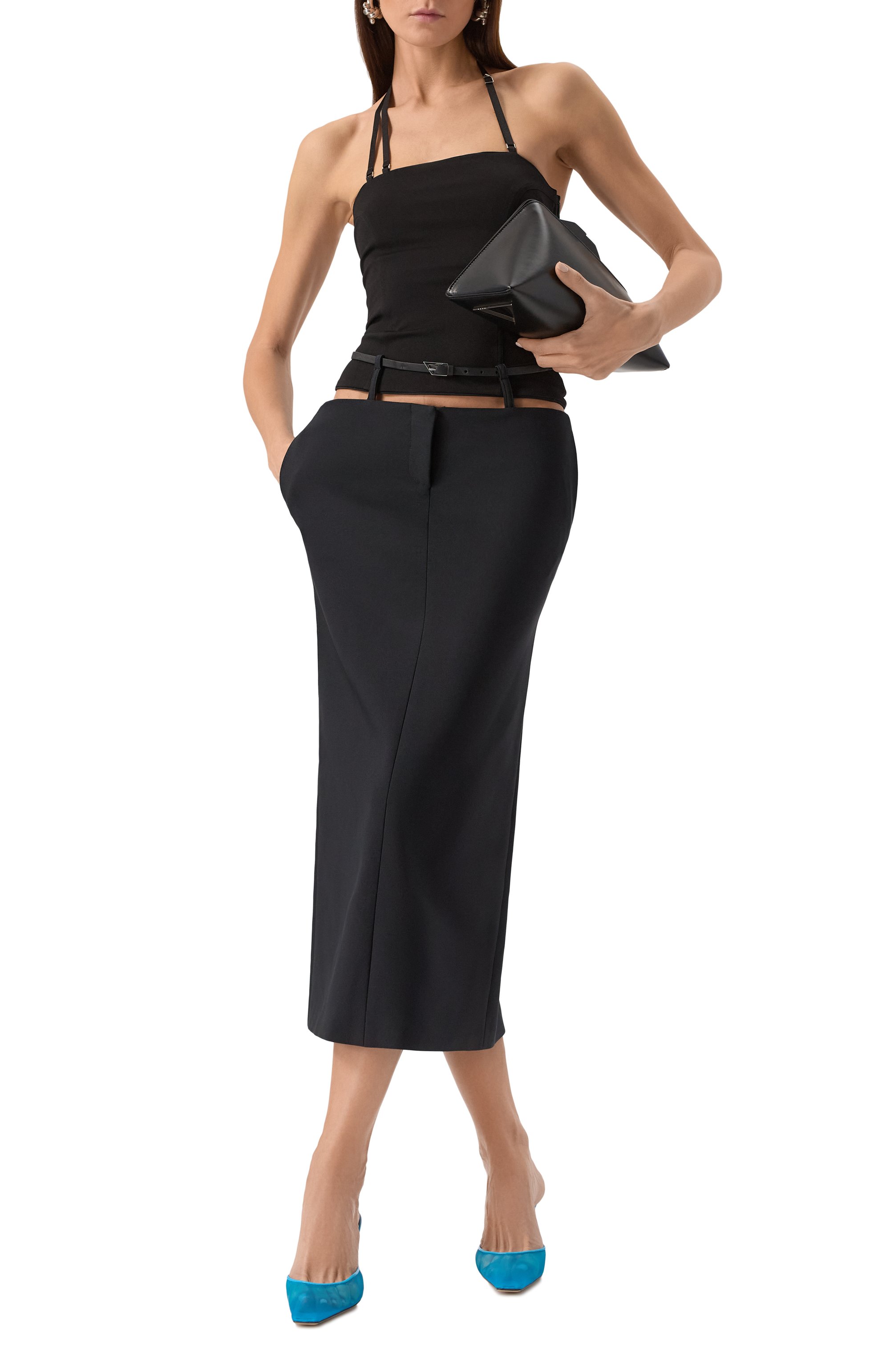 Юбка THE ATTICO черного цвета по цене 114000 руб., арт. 248WCS225/E100, фото 2 Юбка THE ATTICO, арт. 248WCS225/E100, фото 2