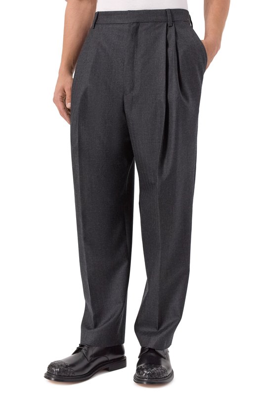 Шерстяные брюки Dries Van Noten 020998-2193-803 Серый  020998-2193-803 Фото 3