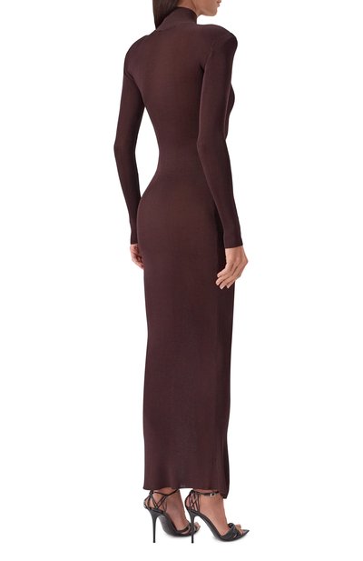 Платье из вискозы SELF-PORTRAIT, арт. SS25945XBR, фото 4