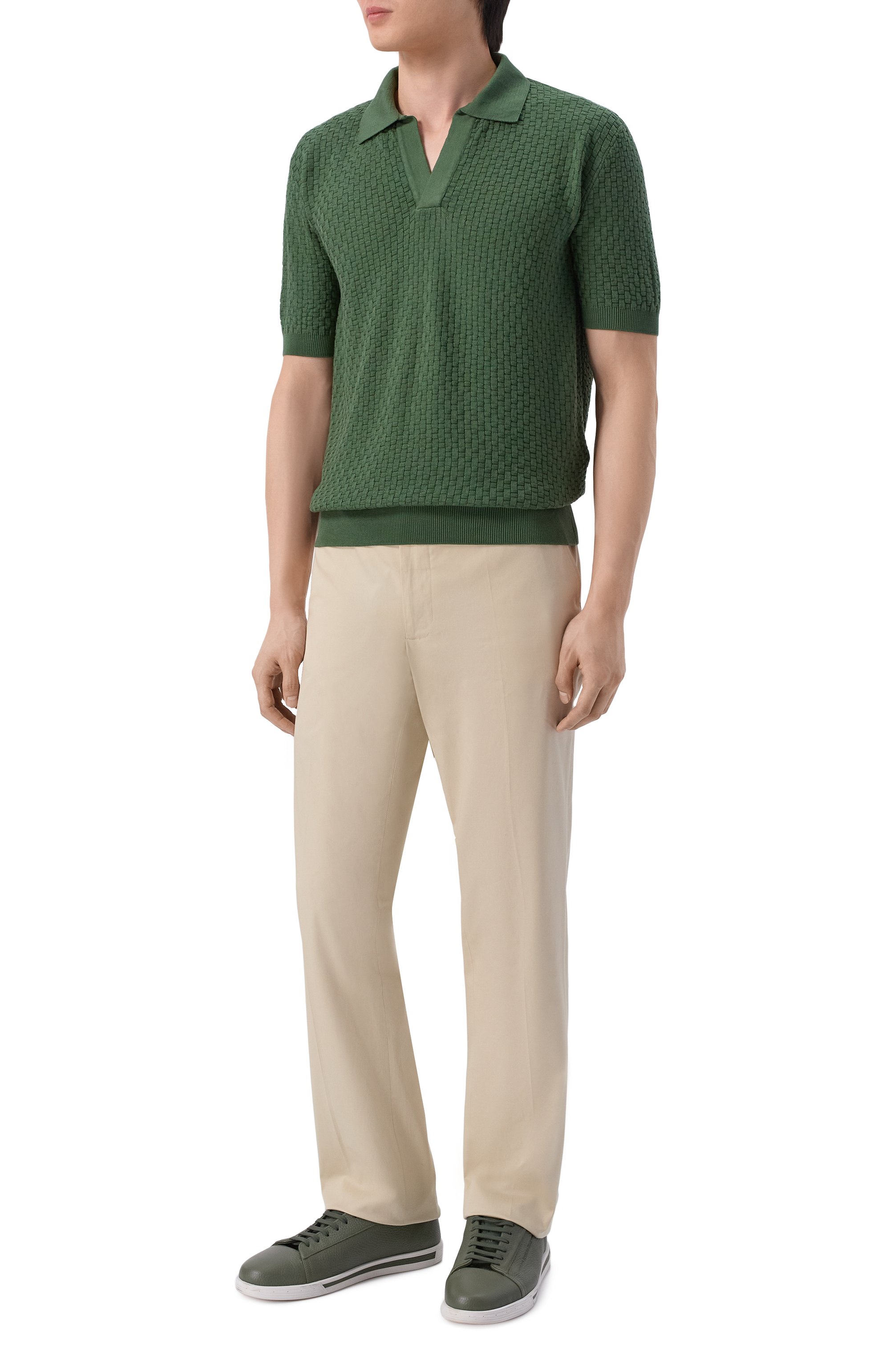 Поло из шелка и хлопка MVST, арт. M26.2PM.K032/Y104 CANESTR0, фото 2