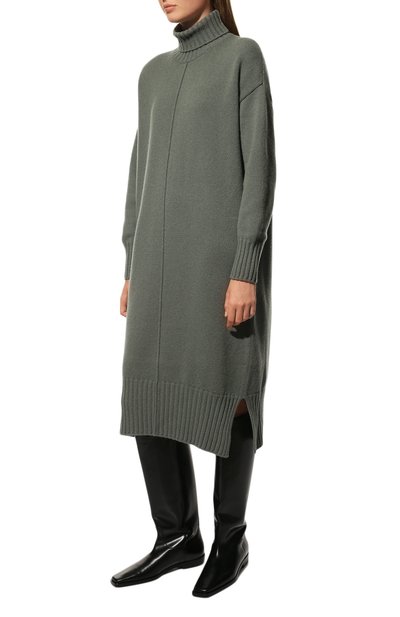 Платье из шерсти и кашемира MRZ зеленого цвета по цене 91950 руб., арт. FW22-0112, фото 3 Платье из шерсти и кашемира MRZ, арт. FW22-0112, фото 3