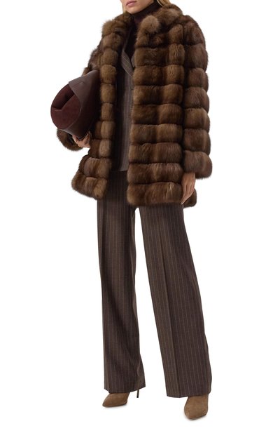 Шуба из соболя MANZONI24, арт. 25M1239-ZDB1/48, фото 2